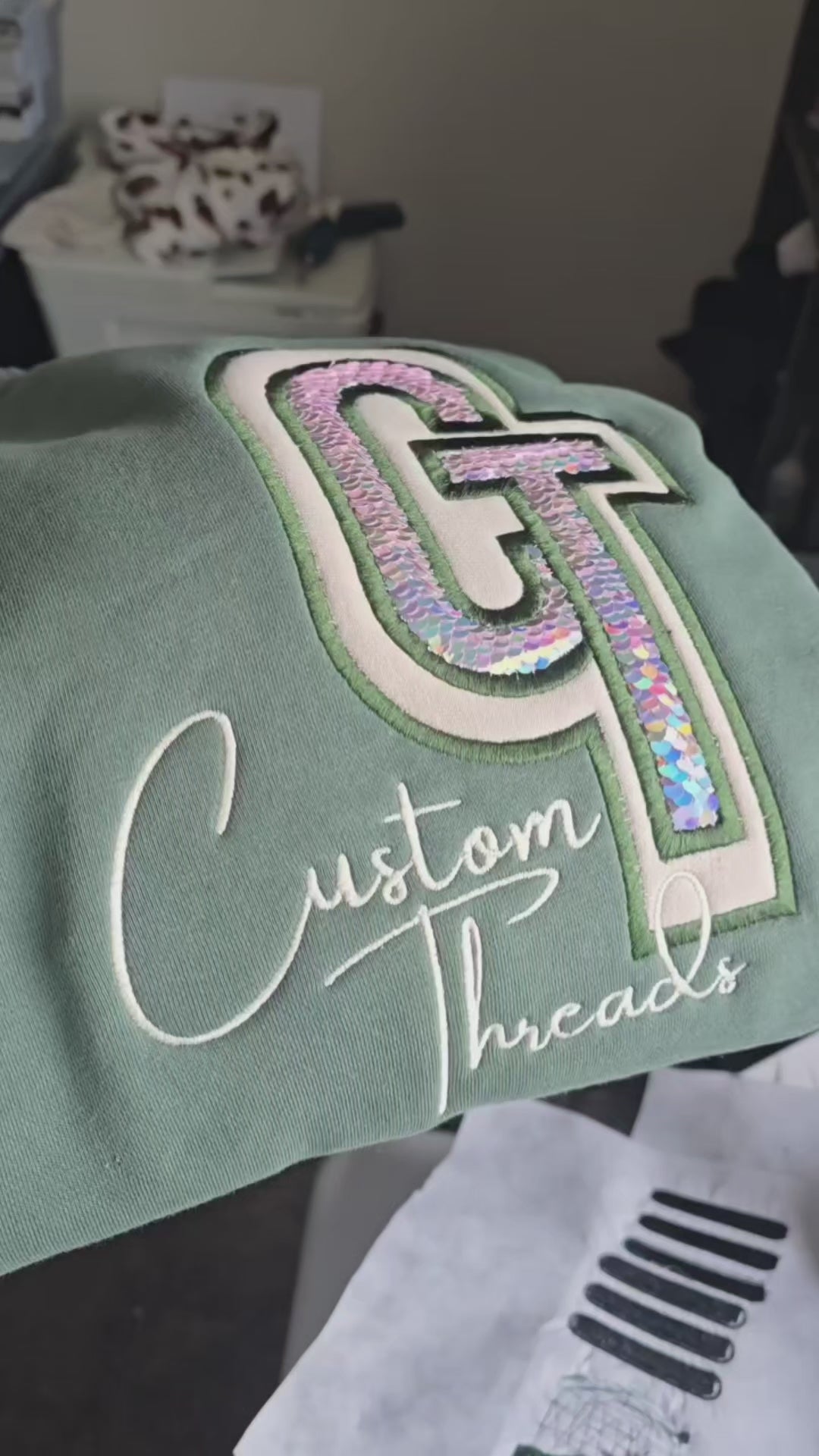 Sequin CT Comfort Color Crewneck