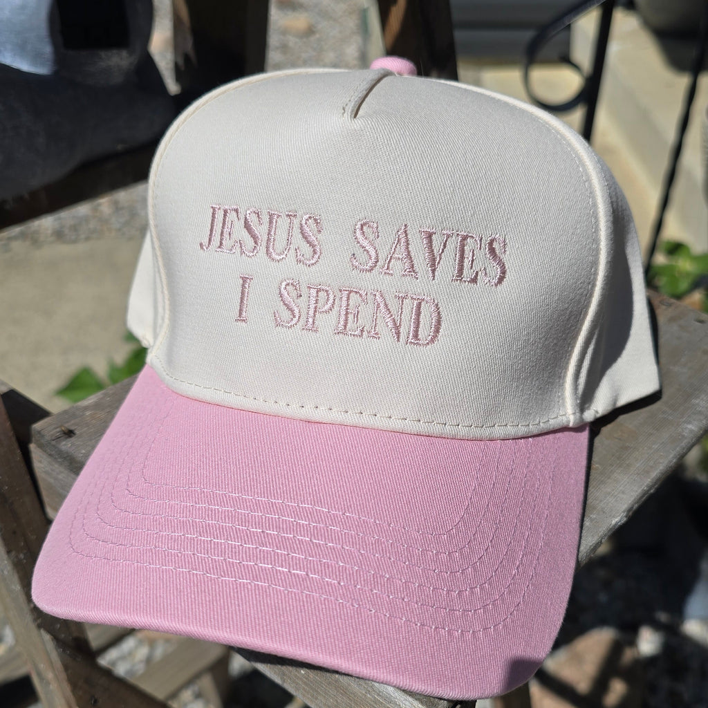 Jesus Saves, I Spend, 2-Tone Trucker