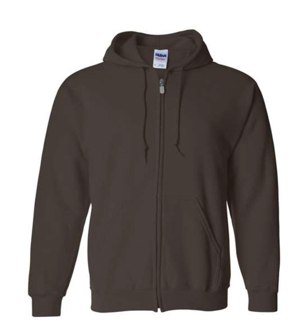 Highland Cow/Pumpkin Zip Up Hoodie