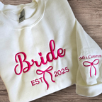 Bride with bow Sweatshirt