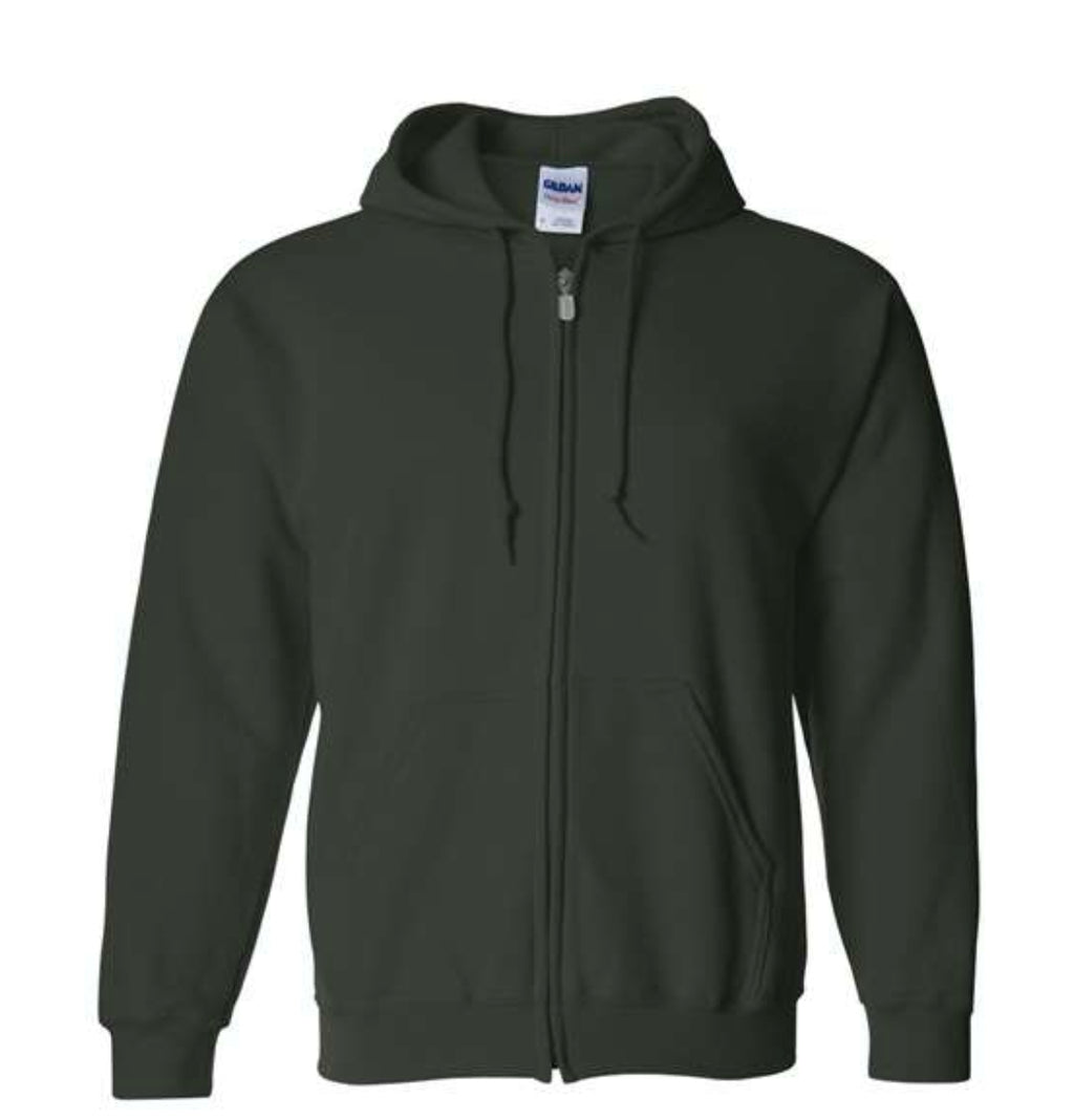 Highland Cow/Pumpkin Zip Up Hoodie