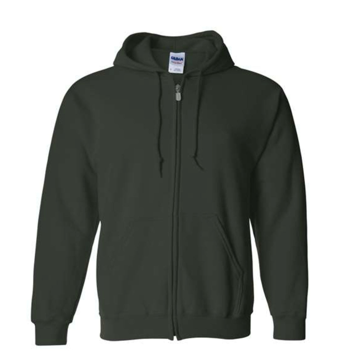 Highland Cow/Pumpkin Zip Up Hoodie