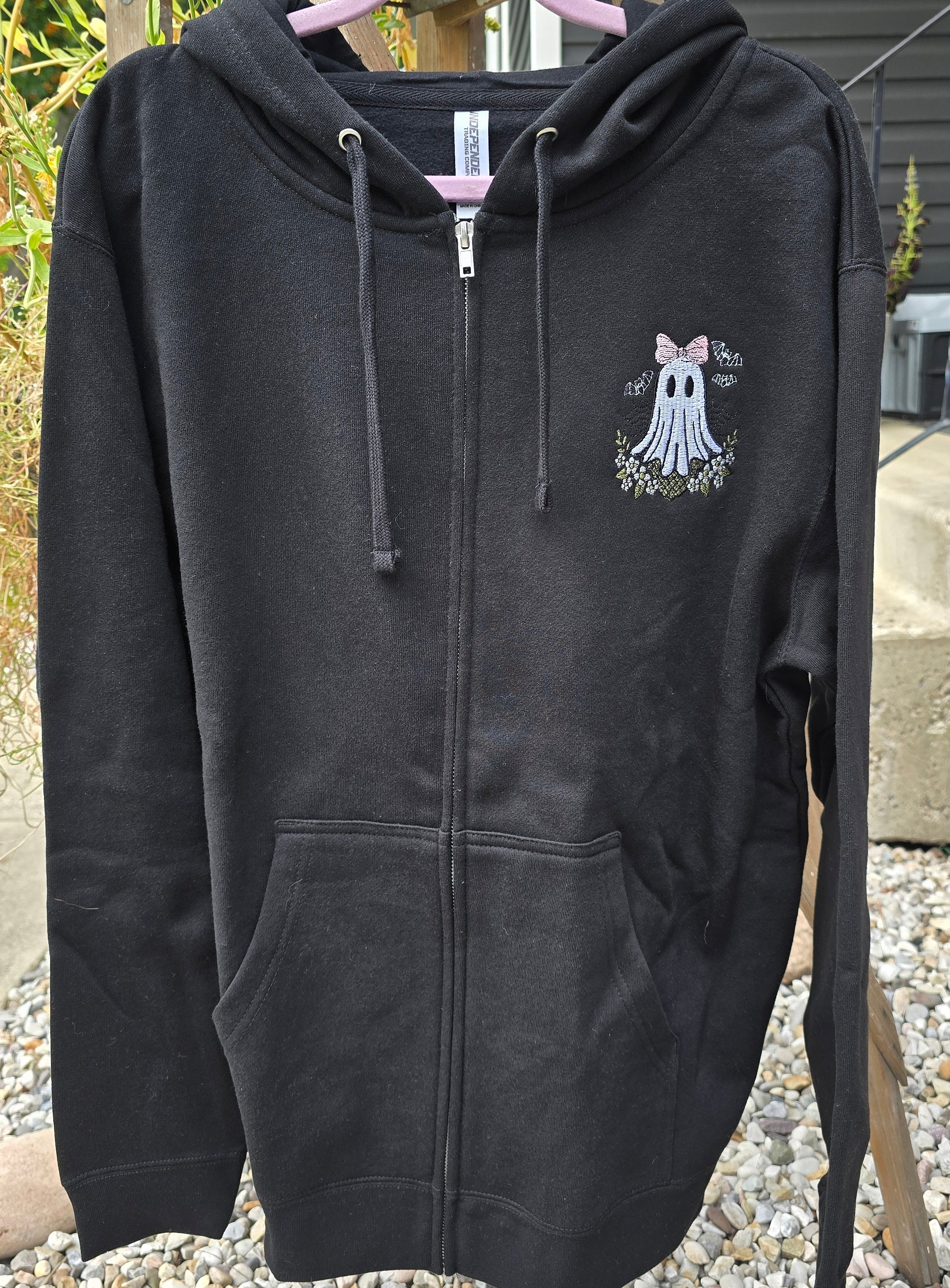 Cute Ghost, Zip Up Hoodie