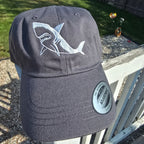 Adult Charcoal Grey Shark Hat