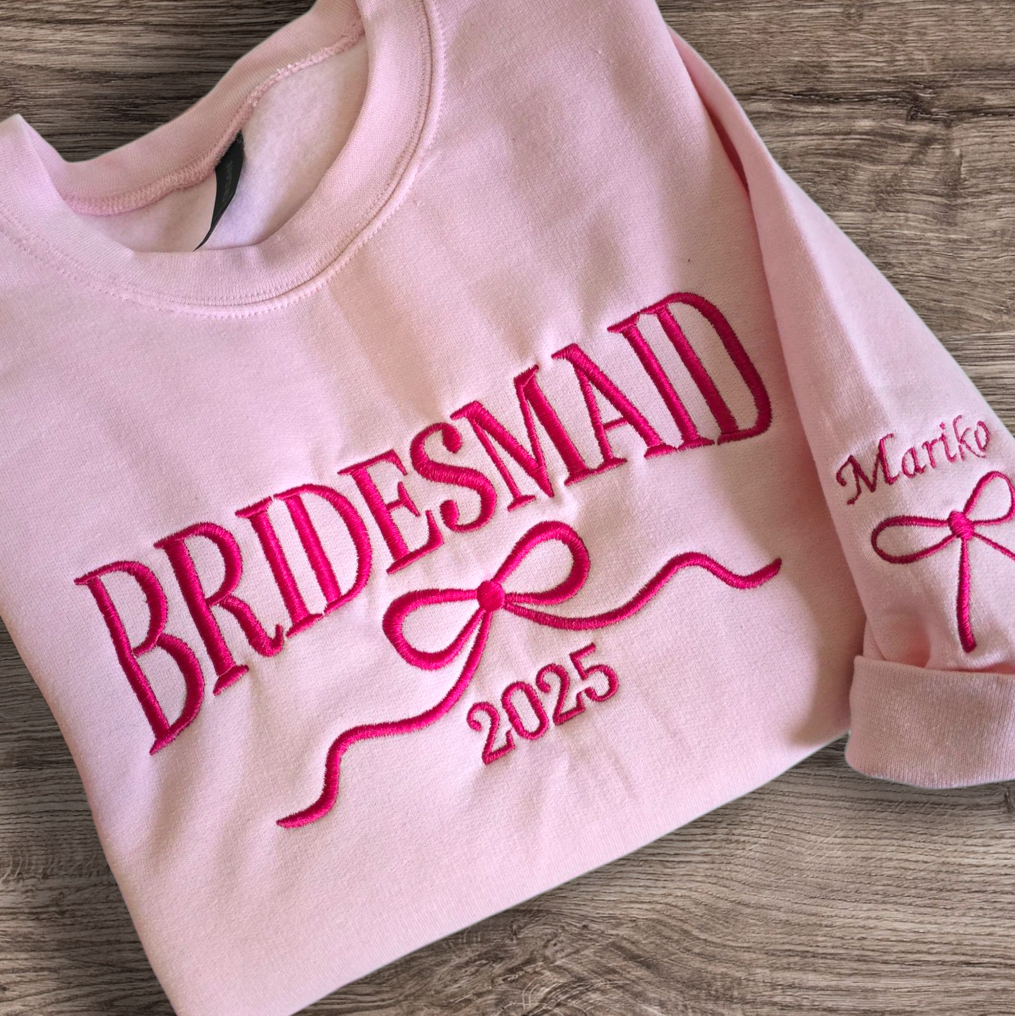 Bridesmaid with bow Sweatshirt