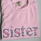 Floral Sister Comfort Color T-Shirt