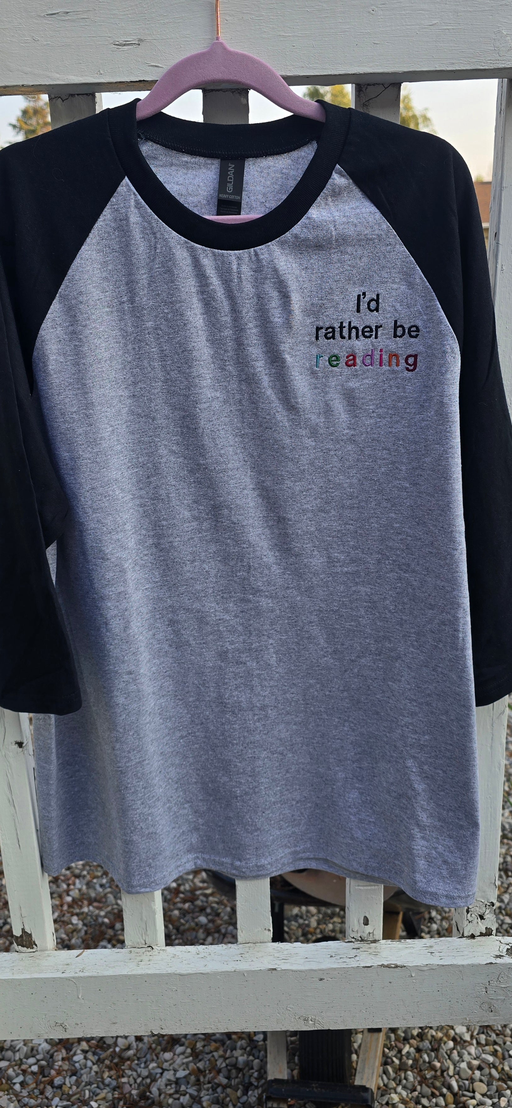 I'd Rather ¾ Sleeve Baseball Shirt