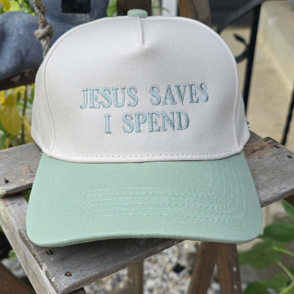 Jesus Saves, I Spend, 2-Tone Trucker