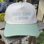 Jesus Saves, I Spend, 2-Tone Trucker