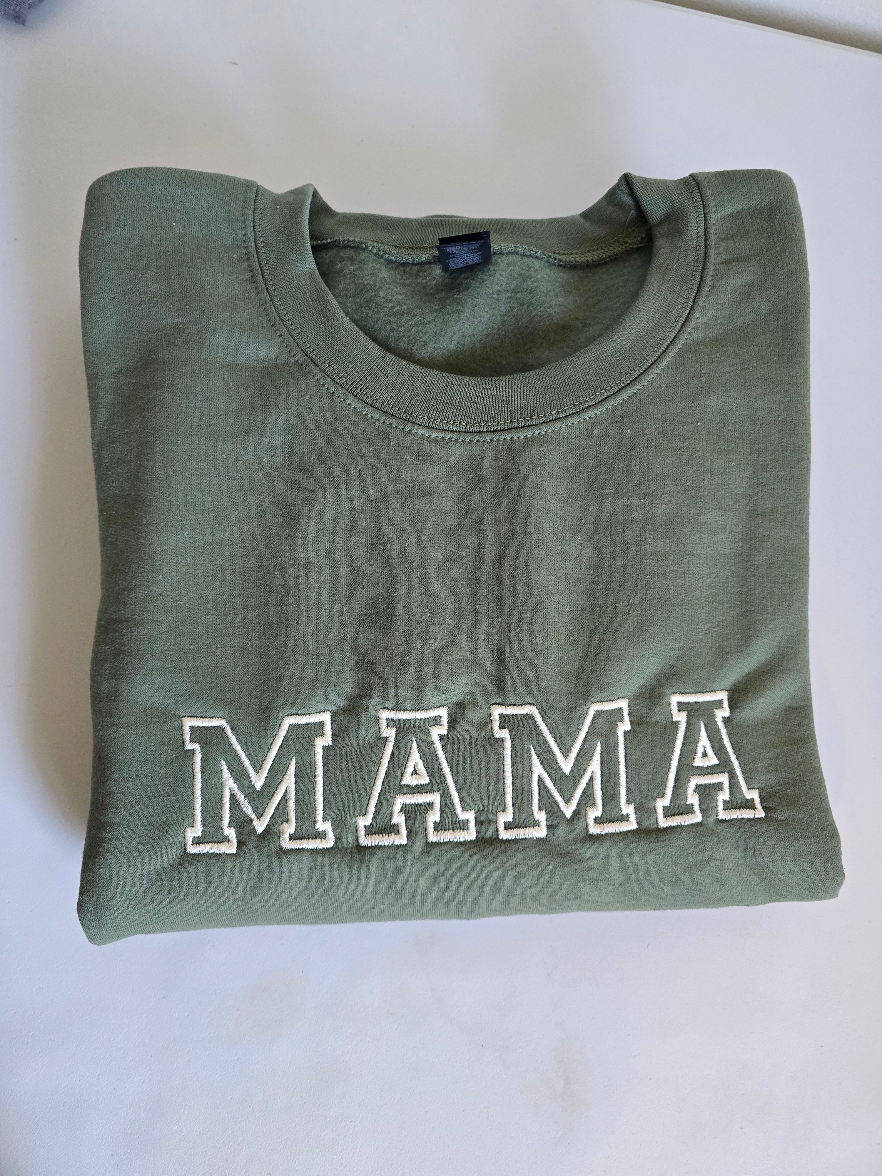 College Font Mama Crewneck Sweatshirt