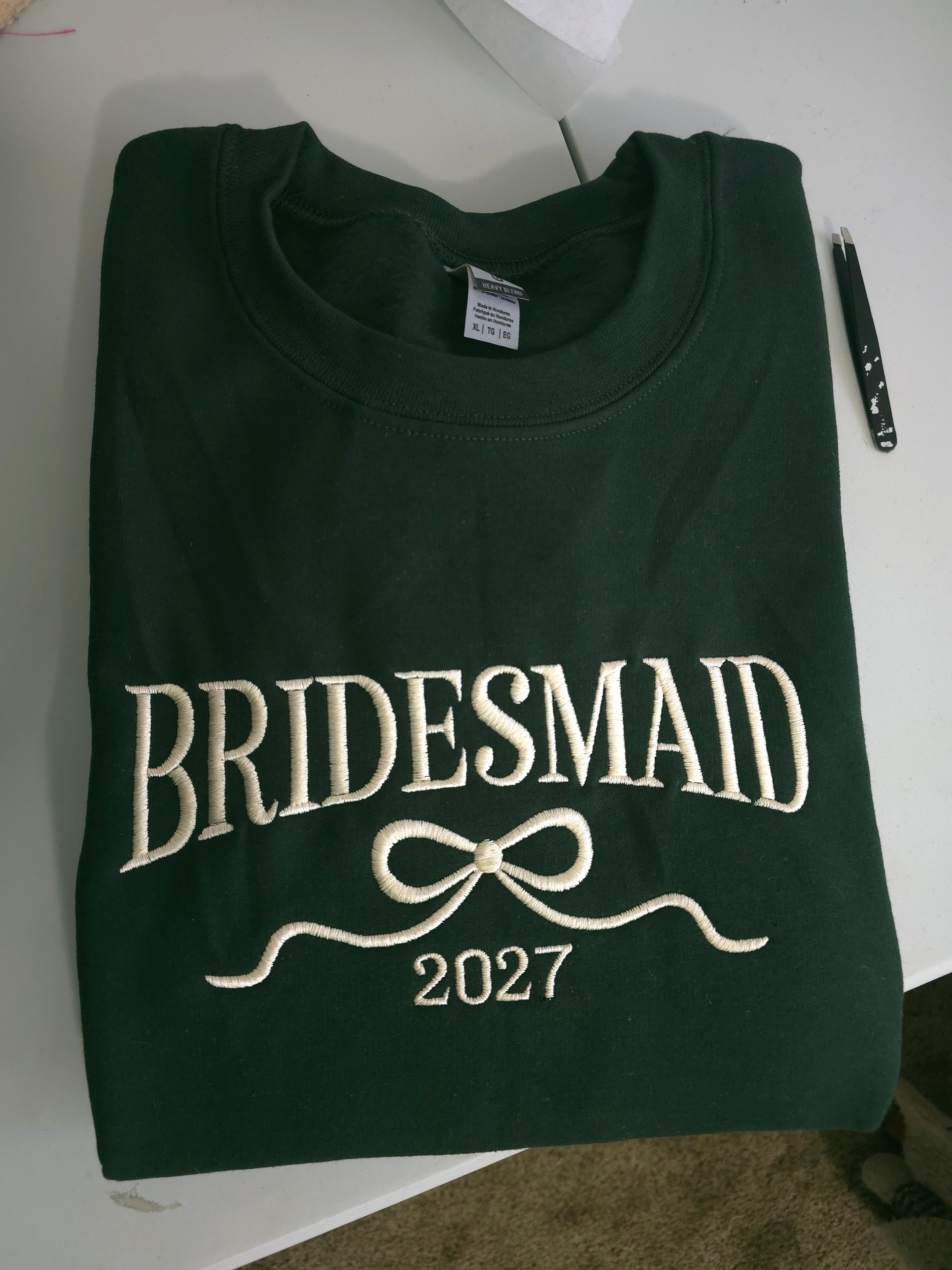 Bridesmaid with bow Sweatshirt