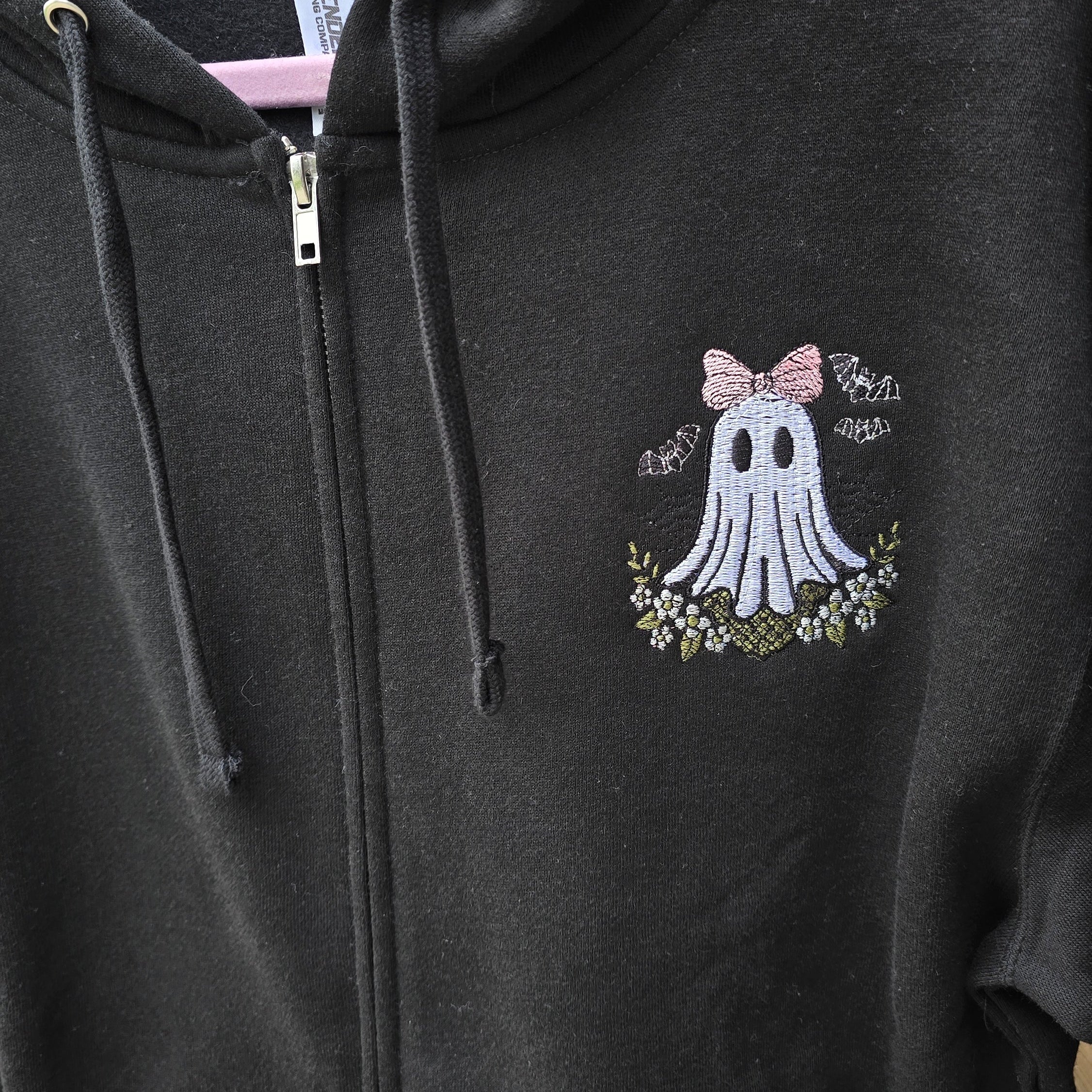 Cute Ghost, Zip Up Hoodie