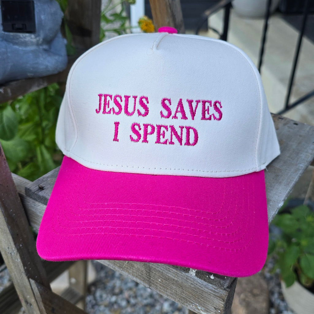 Jesus Saves, I Spend, 2-Tone Trucker
