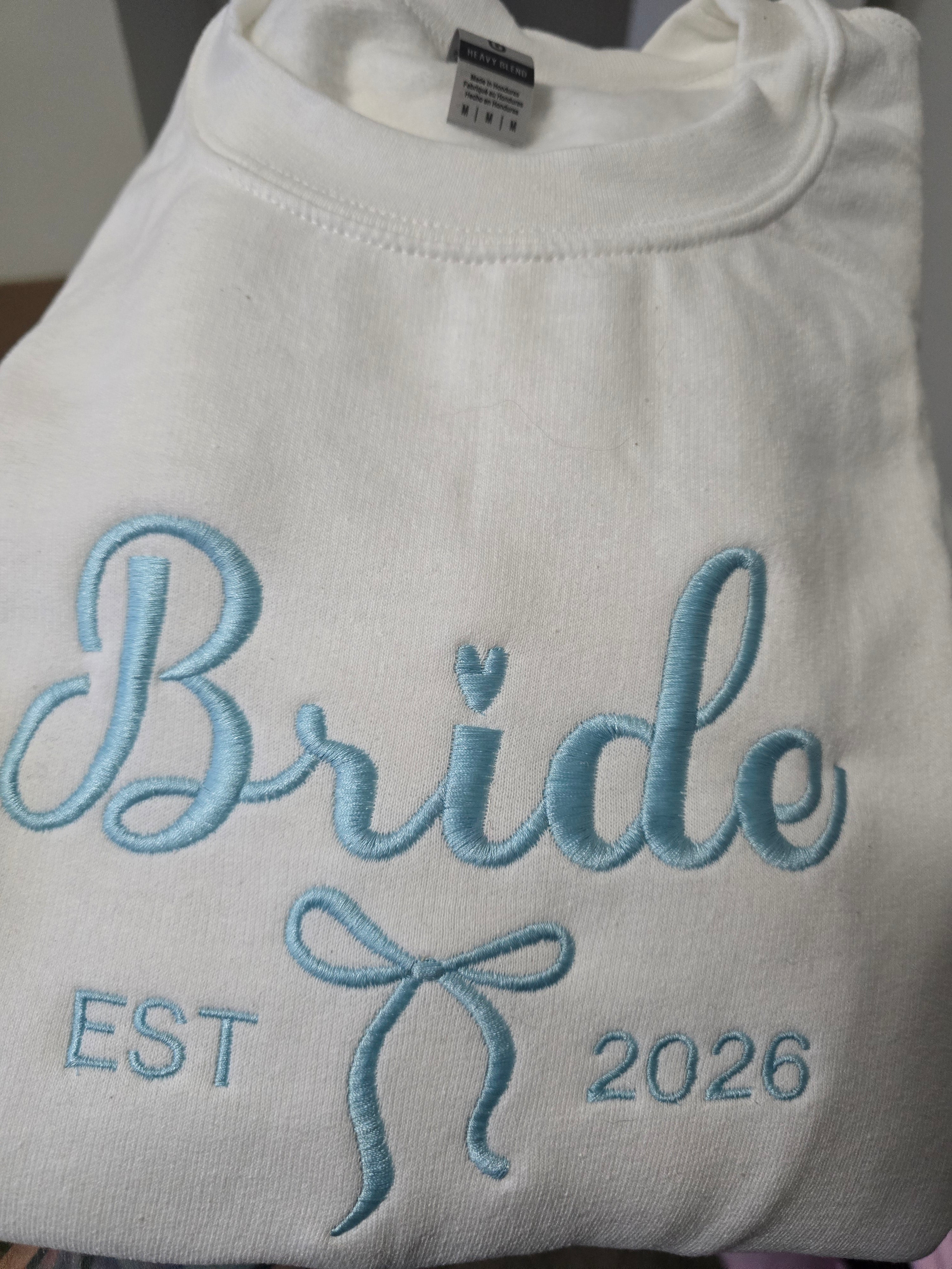 Bride with bow Sweatshirt