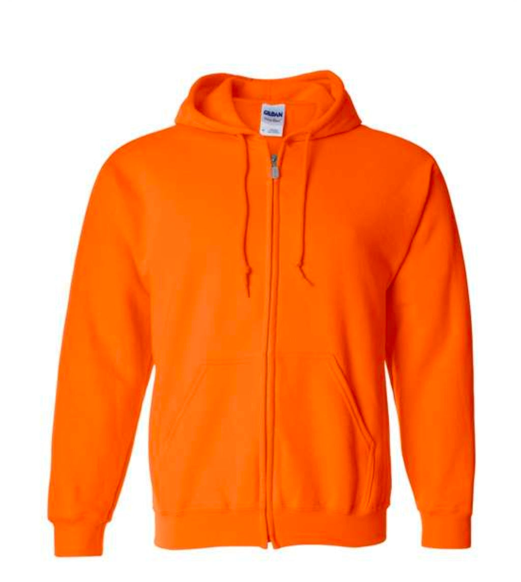 Highland Cow/Pumpkin Zip Up Hoodie