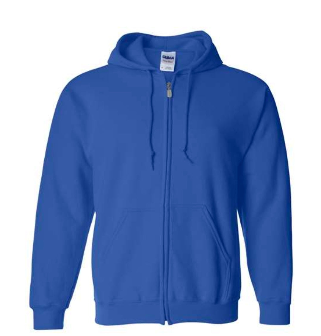 Highland Cow/Pumpkin Zip Up Hoodie
