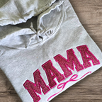 Hot Pink Glitter Mama with Bow