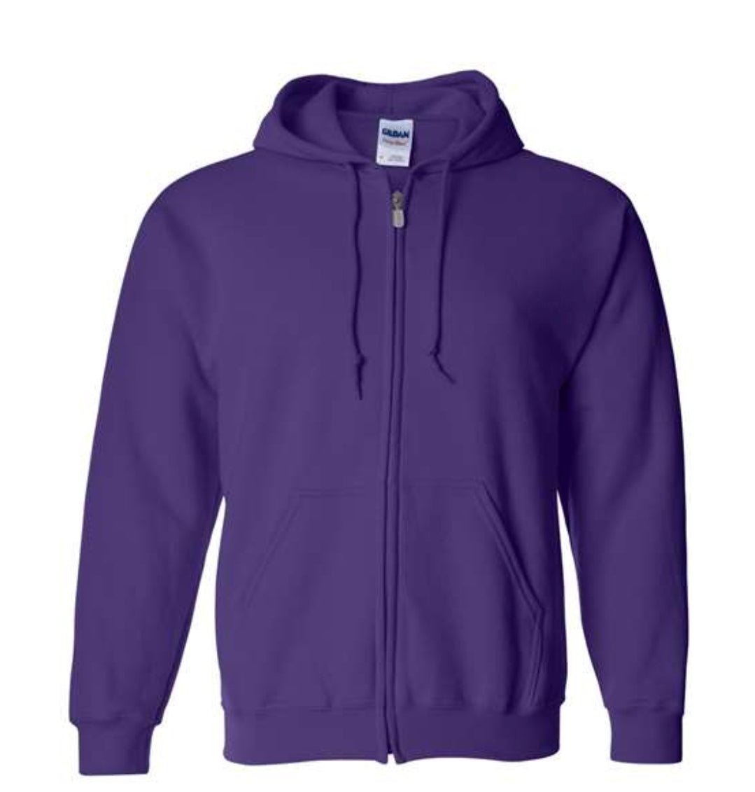 Highland Cow/Pumpkin Zip Up Hoodie
