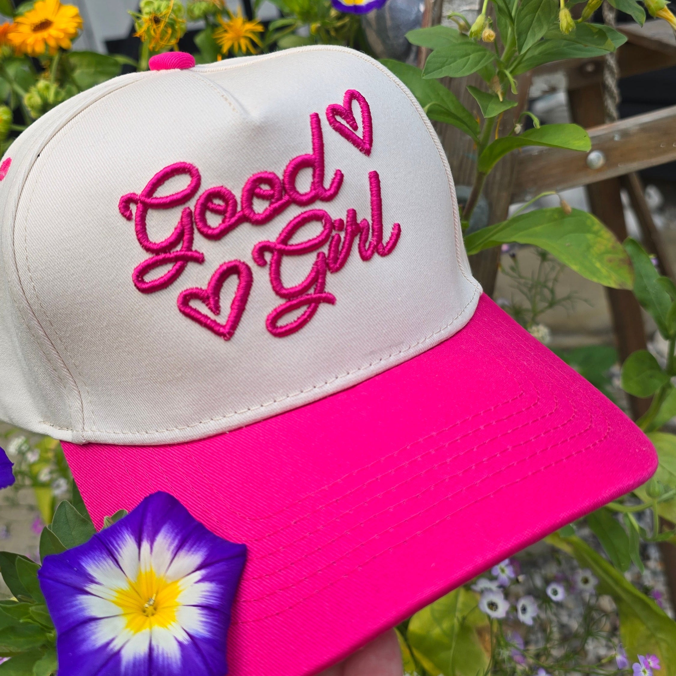 Good Girl,3D Embroidery, Two-Tone Snapback Hat