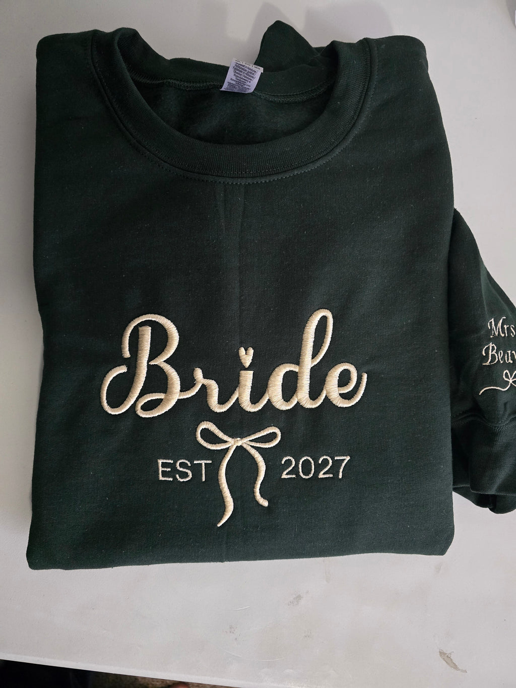 Bride with bow Sweatshirt