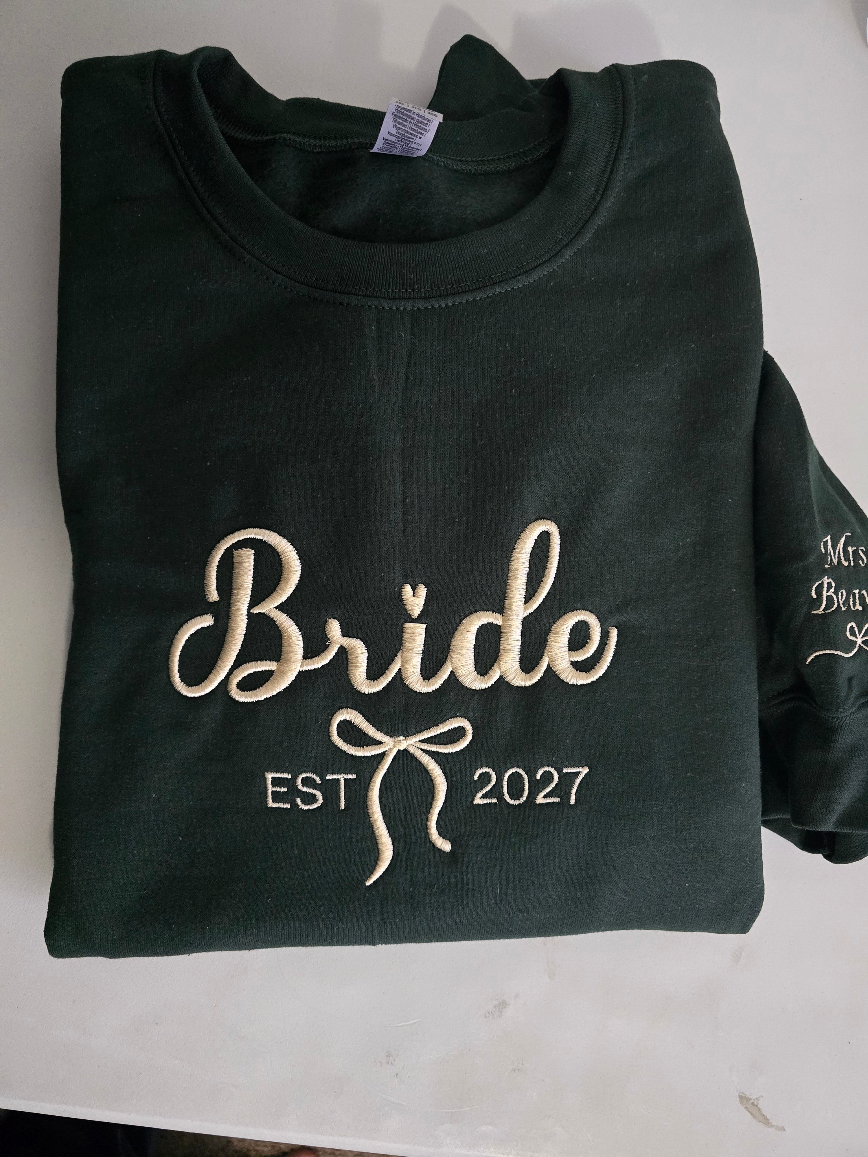 Bride with bow Sweatshirt